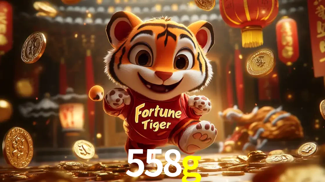 O alegre personagem do Fortune Tiger correndo sobre um caminho de moedas de ouro, simbolizando os grandes prêmios e a diversão do popular jogo de slot do 558g.